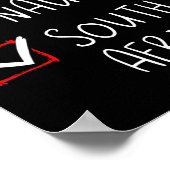 ナイス南アいけなフリカのクリスマス南アフリカ ポスター (角)