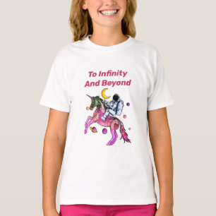 ナイス宇宙飛行士乗り宇宙ユニコーンホース Tシャツ