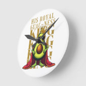 ナイス王室のグアス ラウンド壁時計 (傾斜)