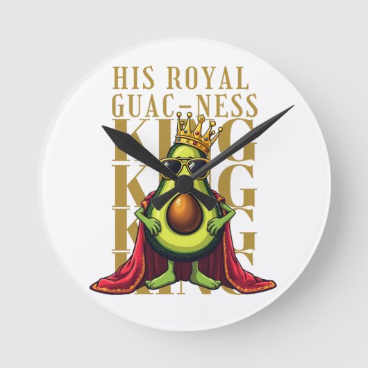 ナイス王室のグアス ラウンド壁時計 (正面)