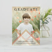 ナイス透明効果プレK卒業写真 招待状 (スタンド正面)