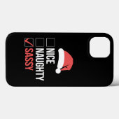 ナイス な ノーティー な サシー クリスマス リスト Case-Mate iPhoneケース (裏面 (横))