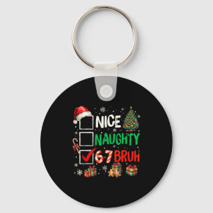 ナイス なughty 6 7 メーム 6 7 クリスマス シックス セブン Xmas キーホルダー