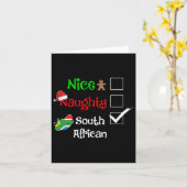 ナイス・ノーティー 南アフリカ 南アフリカ クリスマス カード (黄色い花)