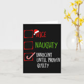 ナイス・ノーティ・インnocent Until Proven Guilty クリスマス カード (黄色い花)