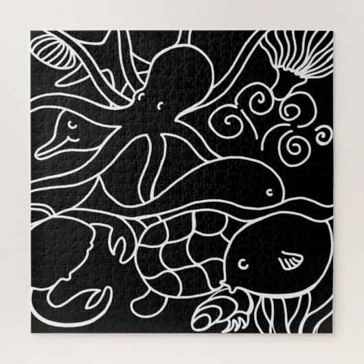 ナイター・スイミング ジグソーパズル (縦)