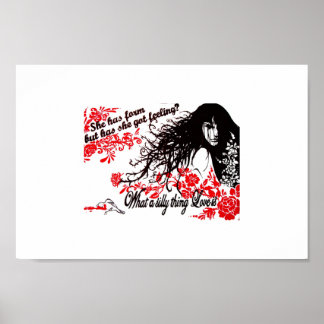 ナイチンゲールとバラ ポスター