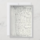 ナイチンゲールに対するケアツの聖歌自筆証書 (正面)