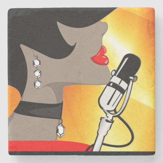 ナイチンゲールの大理石のコースター、テーマ音楽 ストーンコースター (正面)