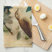 ナイチンゲールを持つシャクヤク キッチンタオル (四つ折り)