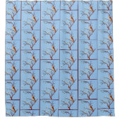 ナイチンゲールタイル張りのシャワーカーテン シャワーカーテン (正面)