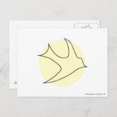 ナイチンゲールハガキ（黄色） ポストカード (正面/裏面)