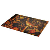 ナイチンゲールバラ,赤,黒黄 カッティングボード (角)