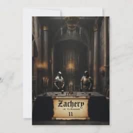 *~*ナイツアーマーAP88城中世誕生日 招待状