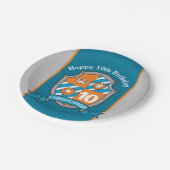 ナイツインシールド10thバースデーパーティーカスタムプレート ペーパープレート (アングル)