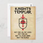 ナイツインテンプルヴィンテージクロスミドルエイジズアート ポストカード (正面/裏面)