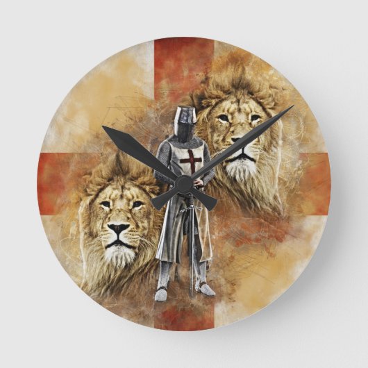 ナイツインテンプル001 ラウンド壁時計 (正面)