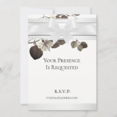 ナイツインホワイトサテンセピアガーデン招待状 招待状 (正面)