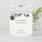 ナイツインホワイトサテンセピアガーデン招待状 招待状 (スタンド正面)