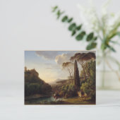 ナイツインランドスケープイタリアンエフエマラヴィンテージアート ポストカード (スタンド正面)