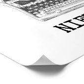 ナイツェによる静謐と野蛮引用文 ポスター (角)