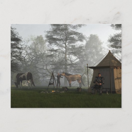 ナイツキャンプの朝 ポストカード (正面)