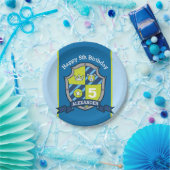 ナイツシールドベア5th誕生日カスタムプレート ペーパープレート (パーティー)