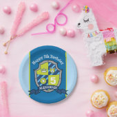 ナイツシールドベア5th誕生日カスタムプレート ペーパープレート (パーティー)