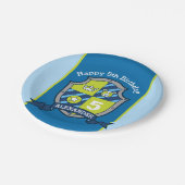 ナイツシールドベア5th誕生日カスタムプレート ペーパープレート (アングル)