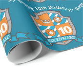 ナイツシールドボーイズ10thバースデーラッピング紙 ラッピングペーパー (ロールコーナー)