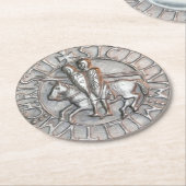 ナイツテンプラのコースター ラウンドペーパーコースター (アングル)