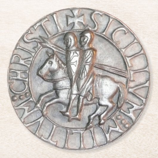 ナイツテンプラのコースター ラウンドペーパーコースター (正面)