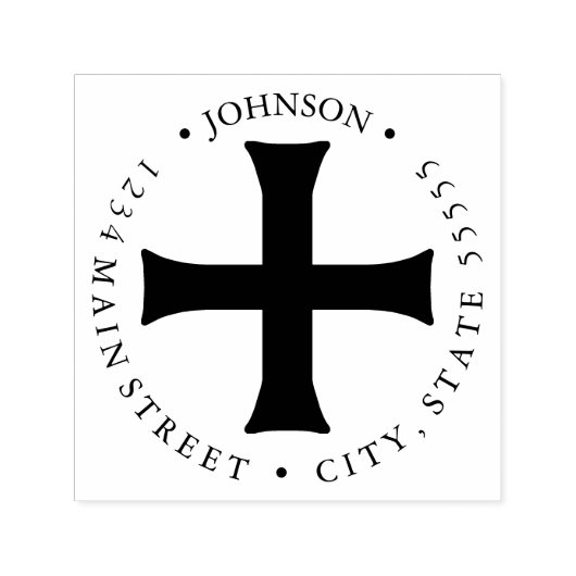 ナイツテンプラールクラセズクロスリターンラベル セルフインキングスタンプ (デザイン)