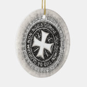 ナイツテンプラール中世クロスシールカスタムデザイン セラミックオーナメント (右)