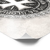 ナイツテンプラール中世クロスシールカスタムデザイン フォトプリント (角)