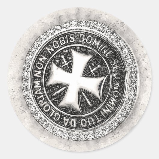 ナイツテンプラール中世クロスシールカスタムデザイン ラウンドシール (正面)