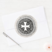 ナイツテンプラール中世クロスシールカスタムデザイン ラウンドシール (封筒)