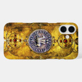 ナイツテンプルのシール付きケルトのシールド Case-Mate iPhoneケース (裏面 (横))