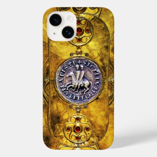 ナイツテンプルのシール付きケルトのシールド Case-Mate iPhoneケース (裏面)