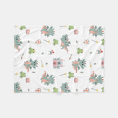 ナイツフェアユタリー中世キャッスル子供部屋 フリースブランケット (正面(横))