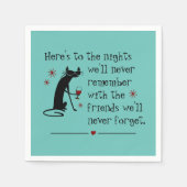 ナイツフレンドズワイントーストはこちら スタンダードカクテルナプキン (正面)