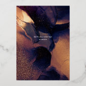 ナイテグローニューイヤー大晦日パーティー 箔招待状 (裏面)