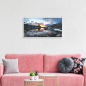 ナイディバーレイクスサンライズアンセルアダムスウィルダネス キャンバスプリント (インサイチュ (リビング))