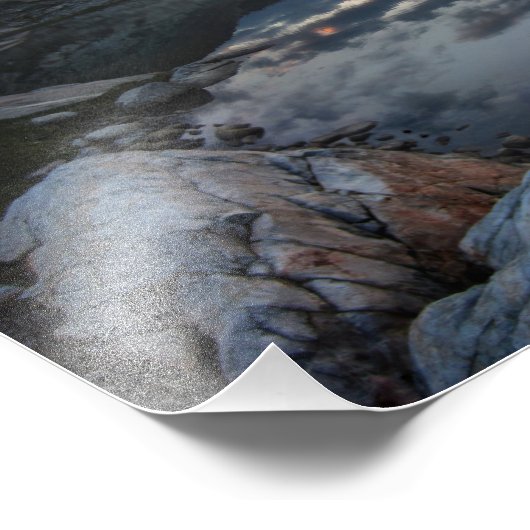 ナイディバーレイクスサンライズアンセルアダムスウィルダネス フォトプリント            (角)