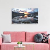 ナイディバーレイクスサンライズ2 – アンセルアダムスウィルダネス キャンバスプリント (インサイチュ (リビング))