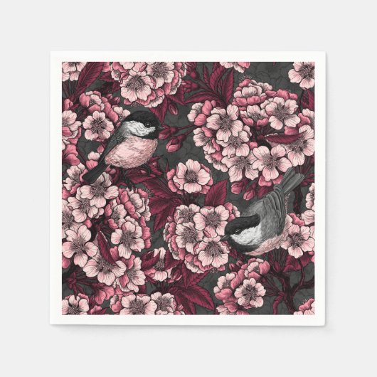 ナイトさくらんぼ園 スタンダードカクテルナプキン (正面)