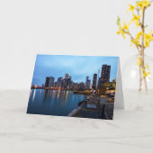 ナイトアットネイビーピア カード (黄色い花)