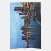 ナイトアットネイビーピア キッチンタオル (縦)