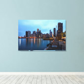 ナイトアットネイビーピア キャンバスプリント (インサイチュ (ウッドフロア))