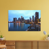 ナイトアットネイビーピア キャンバスプリント (インサイチュ (リビング))